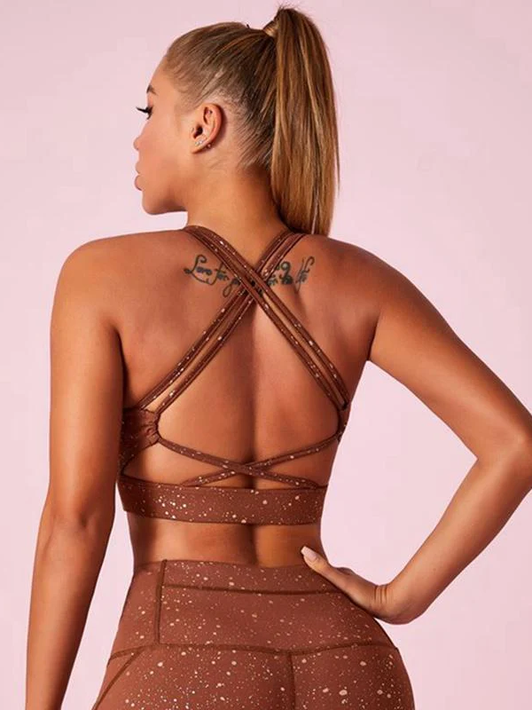 LIVIA 8040 Parlak  U Yaka  Spor Bra