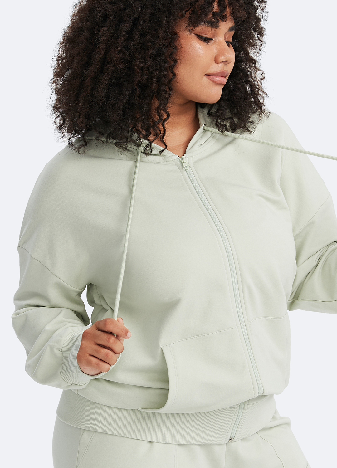 Cepli Fermuarli Kapusonlu Sweatshirt