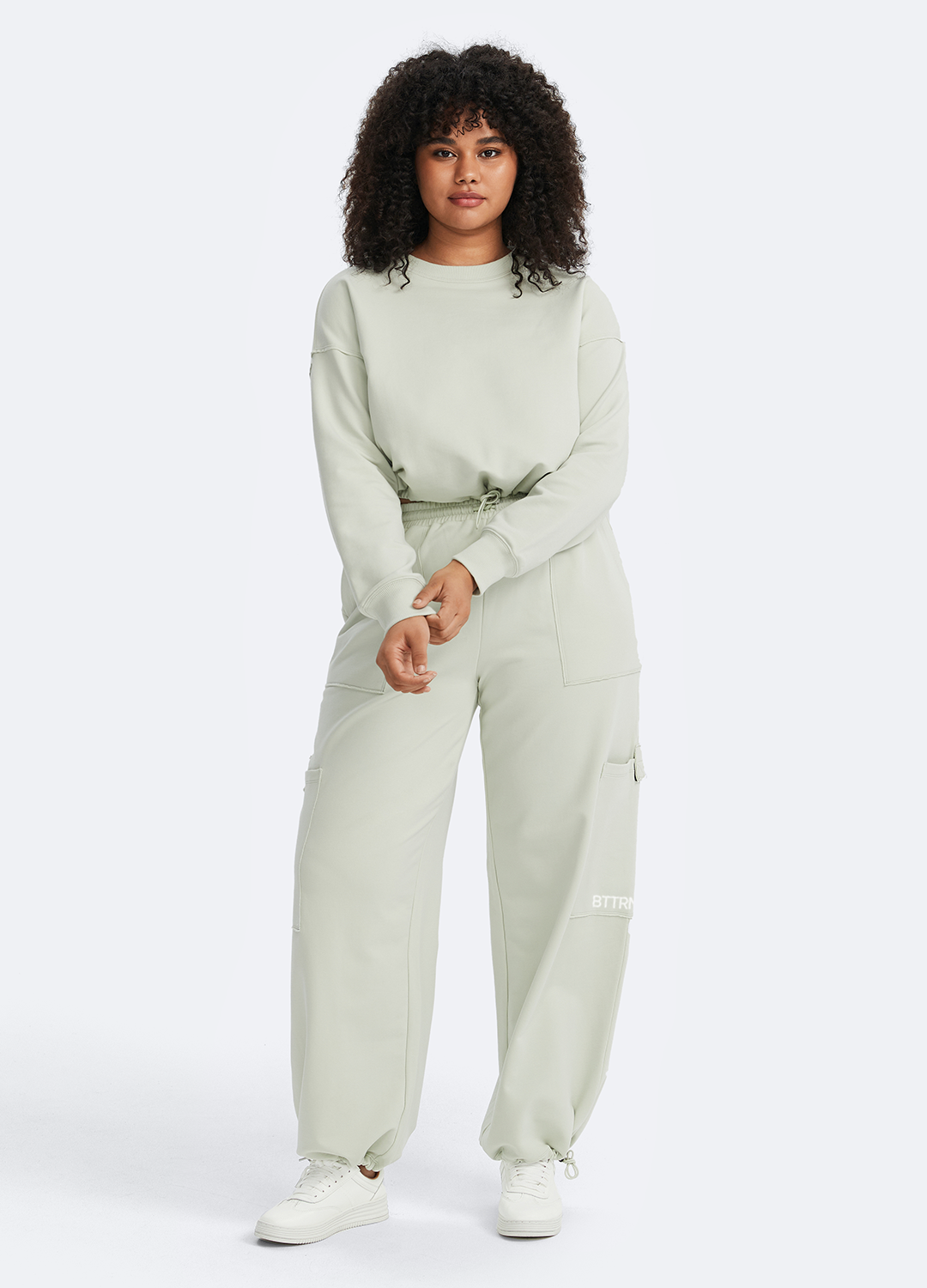 Bagcikli Kisa Sweatshirt