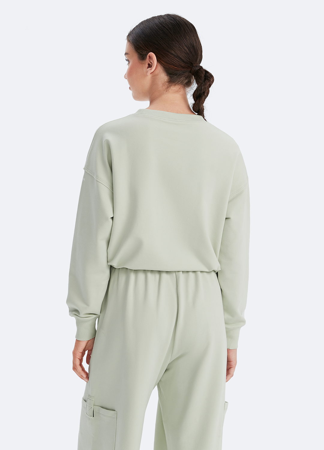Bagcikli Kisa Sweatshirt