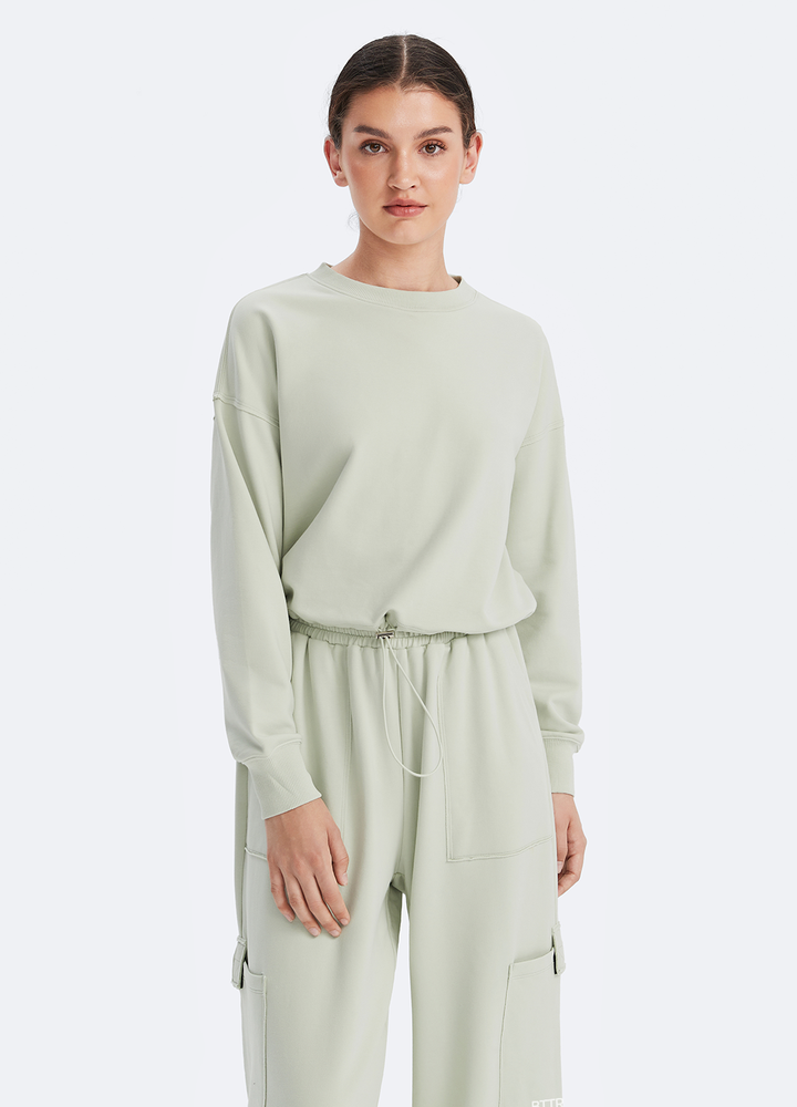 Bagcikli Kisa Sweatshirt