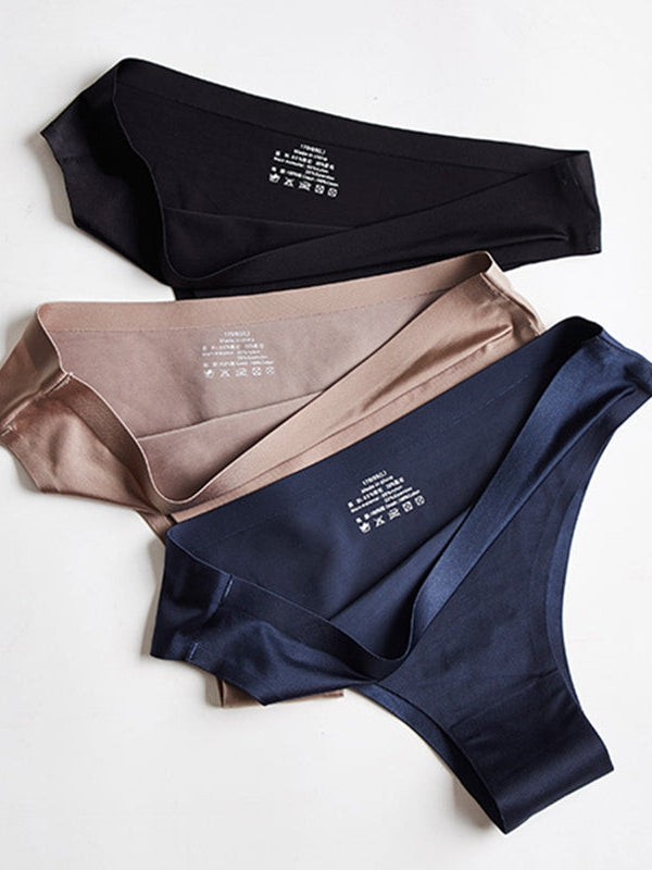 Liviabliss 7128 - Solid Ice Silk Shorts String Külot