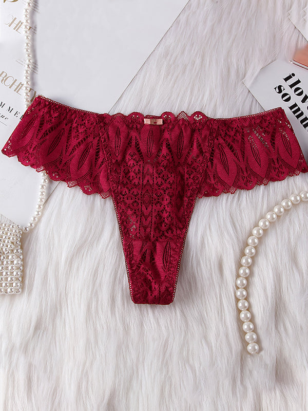 LIVIABLISS 7238 – Seksi Roman Bağlı Dantel T-String Külot