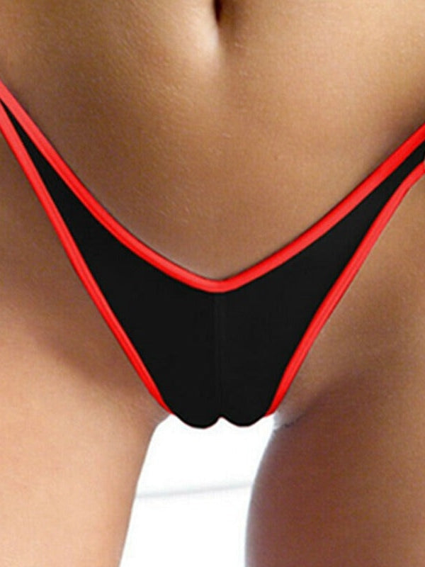 Liviabliss 7129 - Kontrast Renk Çizgili T-String Külot