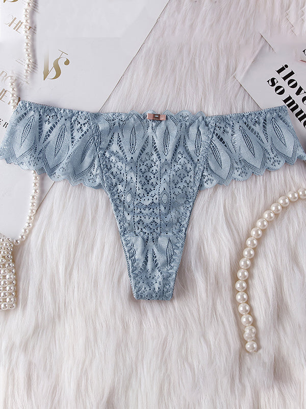 LIVIABLISS 7238 – Seksi Roman Bağlı Dantel T-String Külot