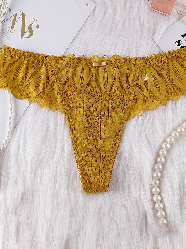 LIVIABLISS 7238 – Seksi Roman Bağlı Dantel T-String Külot