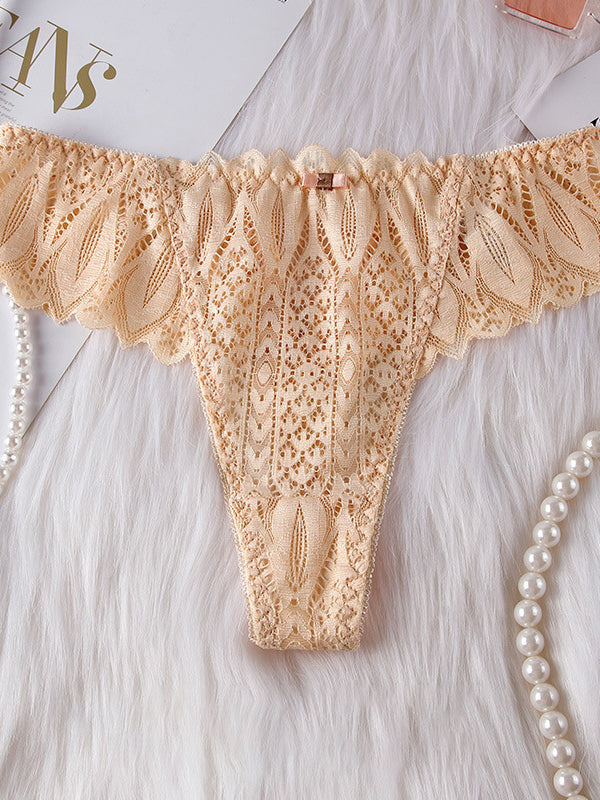 LIVIABLISS 7238 – Seksi Roman Bağlı Dantel T-String Külot