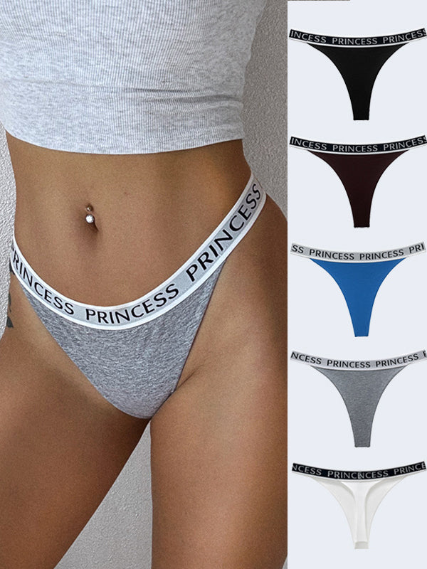 Liviabliss 7252 - Seksi Harf Desenli Baskılı T-String Külot