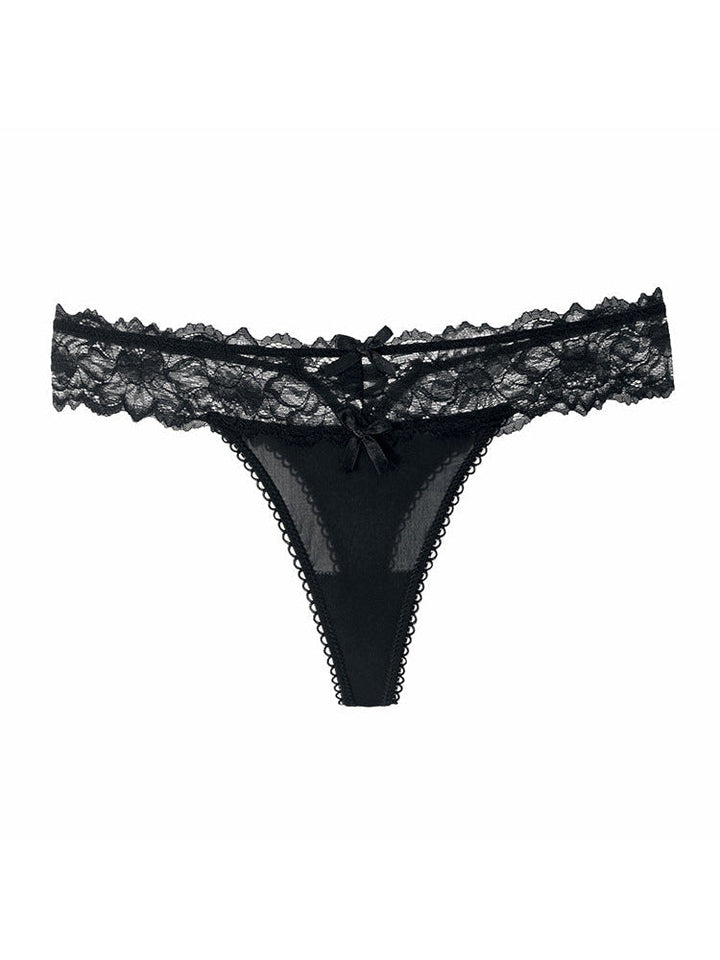 Liviabliss 7137 - Mesh Solid Color Dantel Underwears