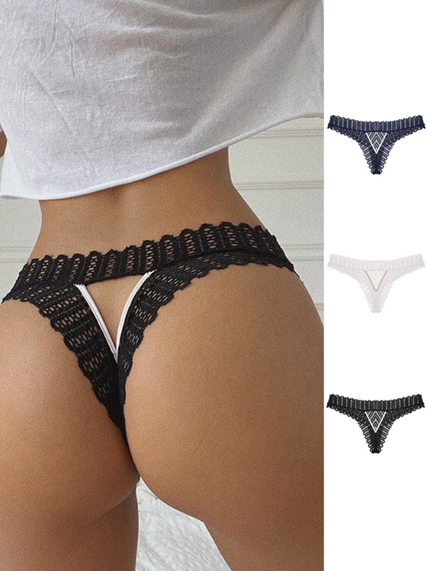 Liviabliss 7148 - Özel Leaf Shape Dantel Oyuklu Out Külot
