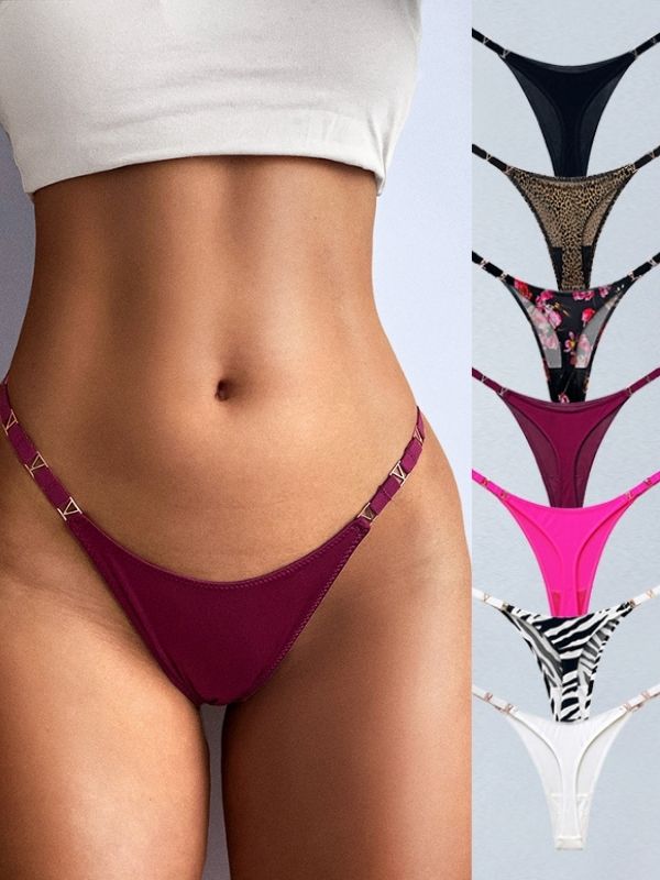 Liviabliss 7130 - Metal Animal Baskılı T-String Külot