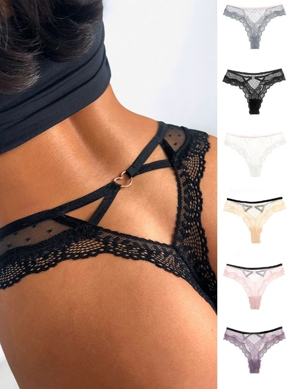 Liviabliss 7127 - See-through Dantel Sports Fitness T-String