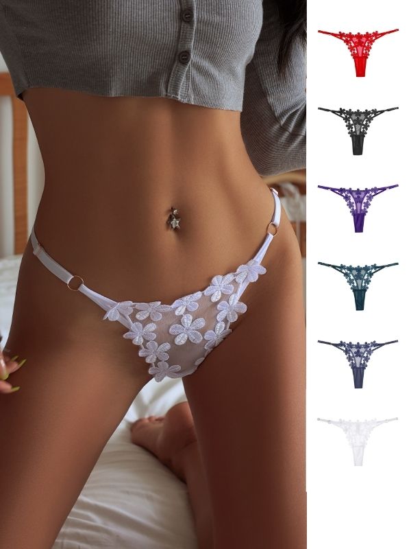 Liviabliss 7174 - Dantel Flower T-String Külot