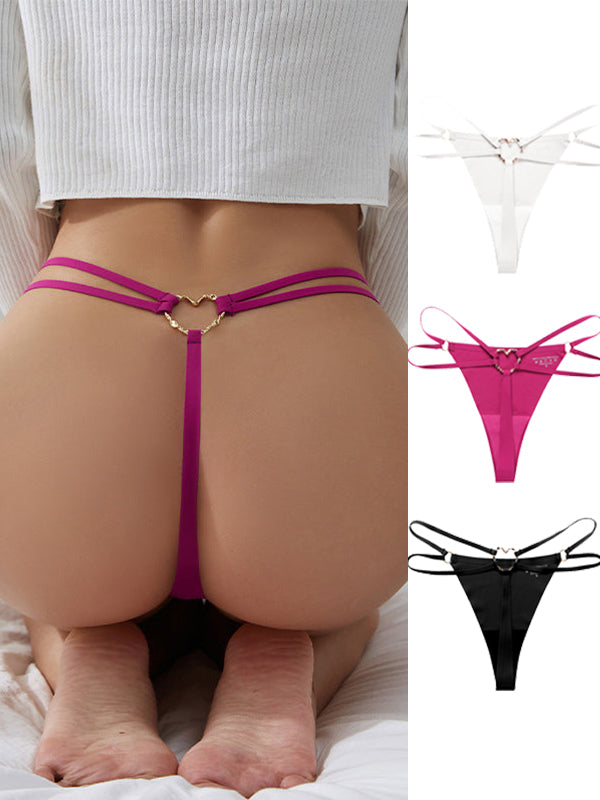 Liviabliss 7157 - Back Heart Shape Crystal Oyuklu Out T-String Külot