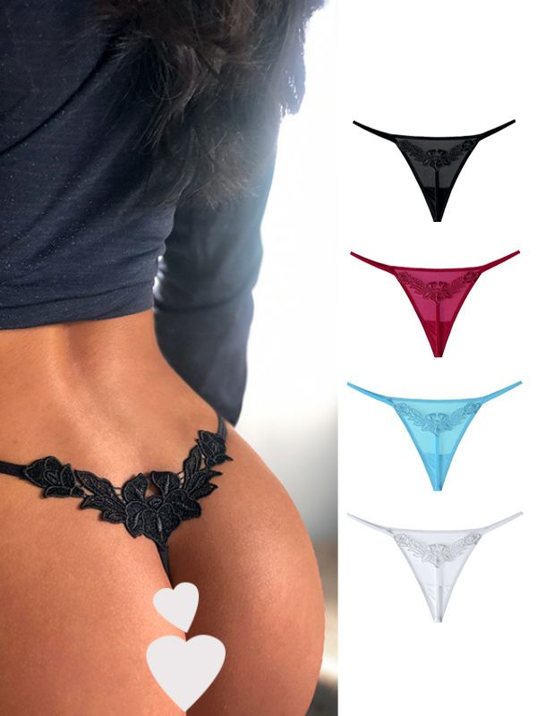 Liviabliss 7123 - Özel Gül Dantel T-String String Külot