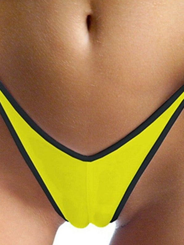 Liviabliss 7129 - Kontrast Renk Çizgili T-String Külot