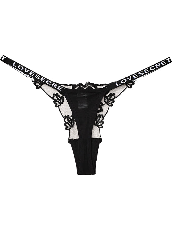 LIVIABLISS 7304 – Çiçek Dantel Tül T-String Külot