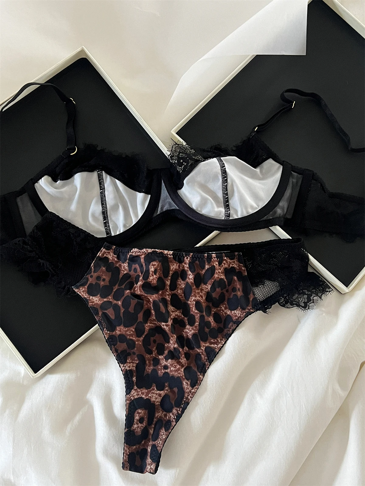 Livia 1162 Leopar İç Çamaşırı Set