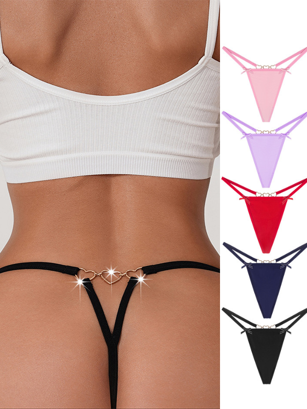 LIVIABLISS 7219 – Kalp Zincir Detaylı Seksi Külot
