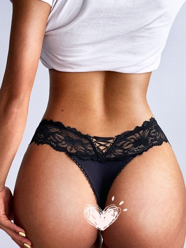 Liviabliss 7137 - Mesh Solid Color Dantel Underwears