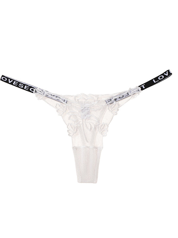 LIVIABLISS 7304 – Çiçek Dantel Tül T-String Külot