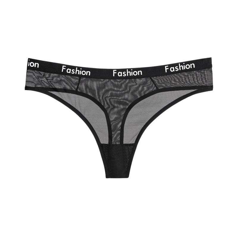 Liviabliss 7191 - Letters Printed Mesh Short String Külot