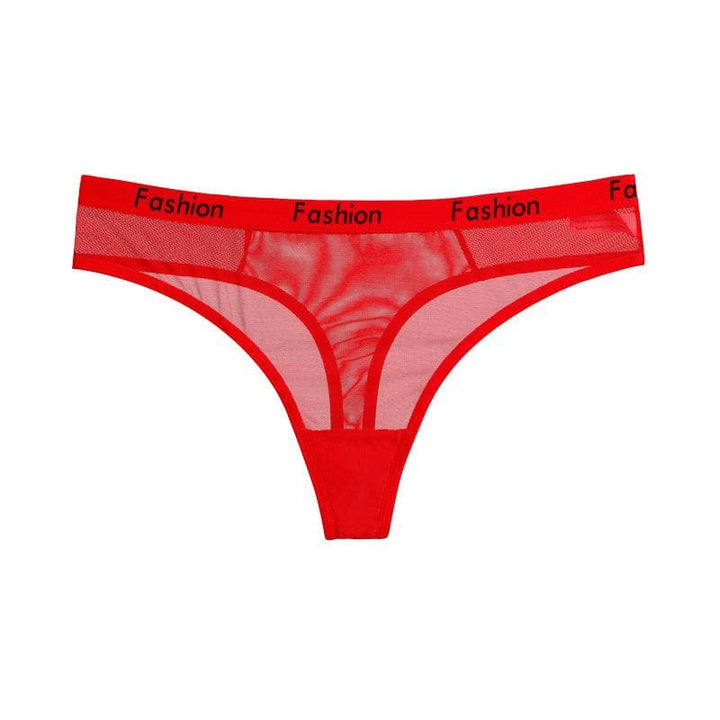 Liviabliss 7191 - Letters Printed Mesh Short String Külot