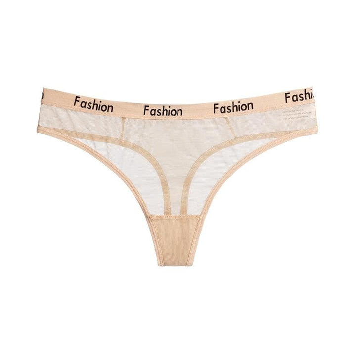 Liviabliss 7191 - Letters Printed Mesh Short String Külot
