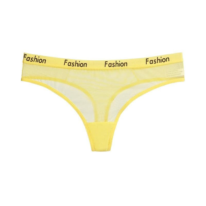 Liviabliss 7191 - Letters Printed Mesh Short String Külot