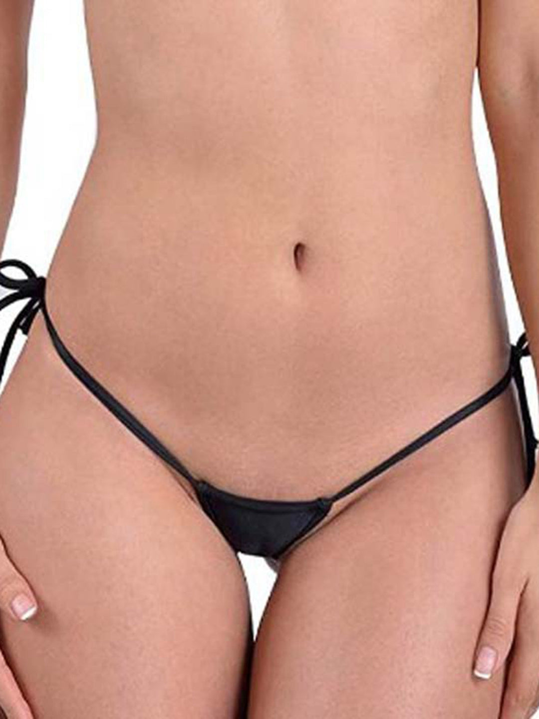 LIVIABLISS 7216 – Kontrast Renk Bağcıklı Dantel T-String Külot