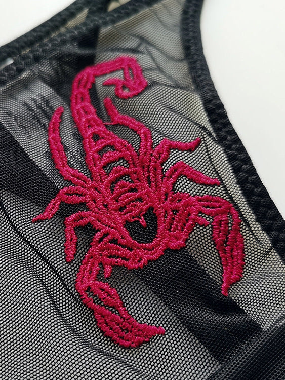 Liviabliss 7159 - Scorpion Baskılı Mesh Külot