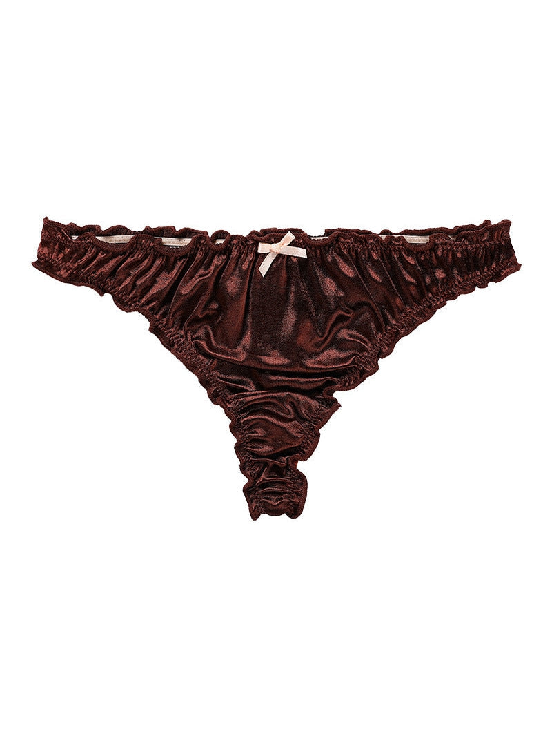 Liviabliss 7161 - Velvet Bow-knot T-String Külot