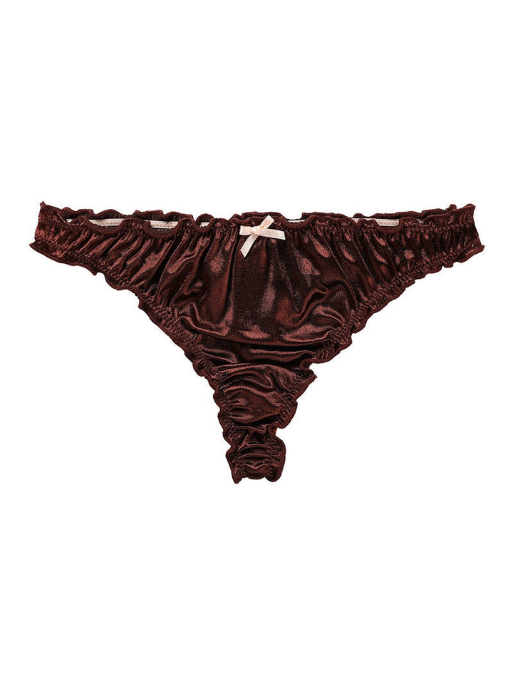 Liviabliss 7161 - Velvet Bow-knot T-String Külot