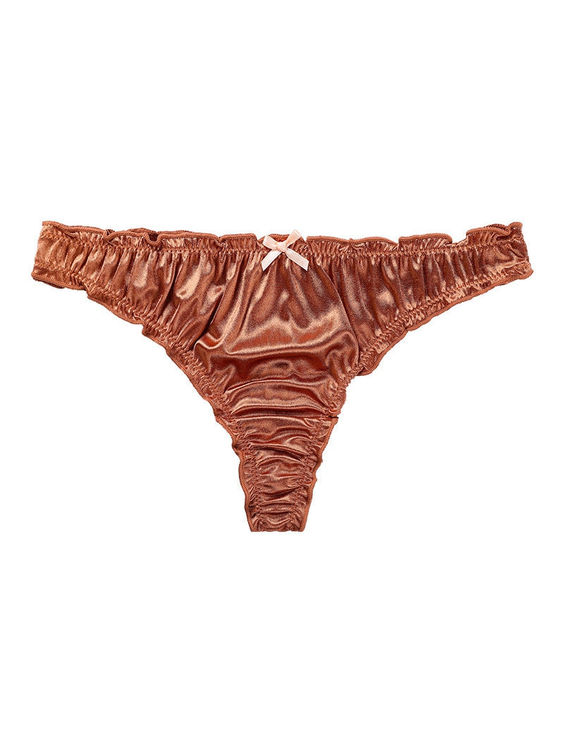 Liviabliss 7161 - Velvet Bow-knot T-String Külot