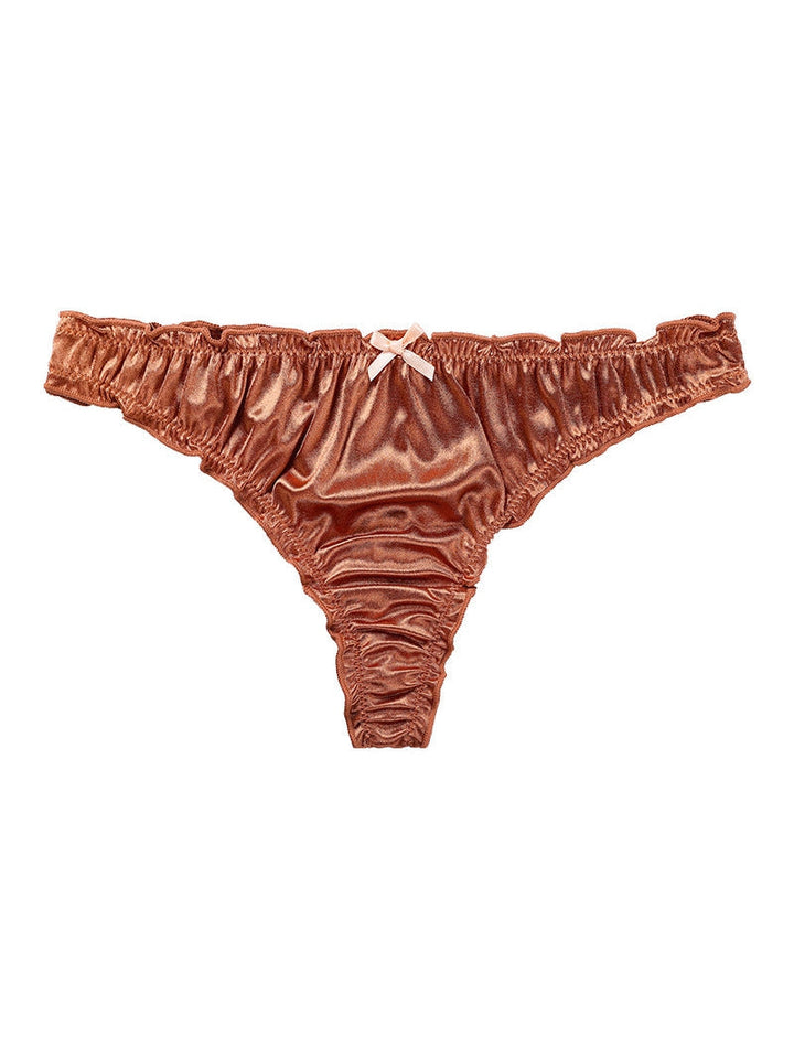 Liviabliss 7161 - Velvet Bow-knot T-String Külot
