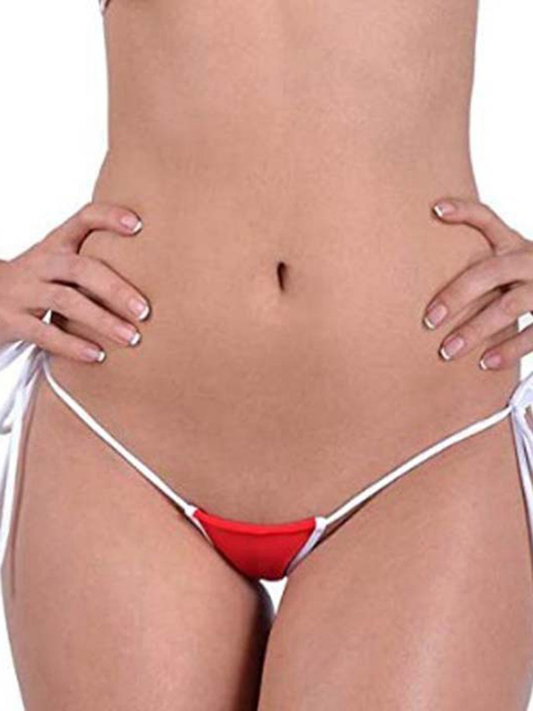LIVIABLISS 7216 – Kontrast Renk Bağcıklı Dantel T-String Külot