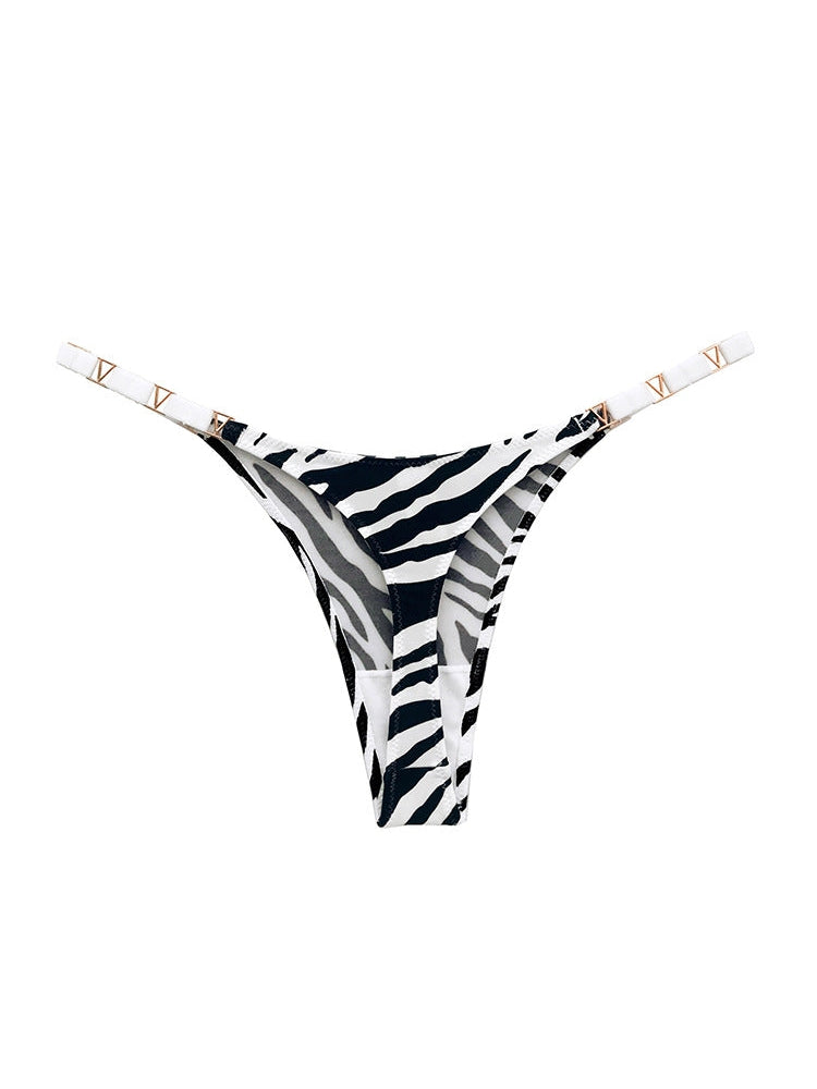 Liviabliss 7130 - Metal Animal Baskılı T-String Külot