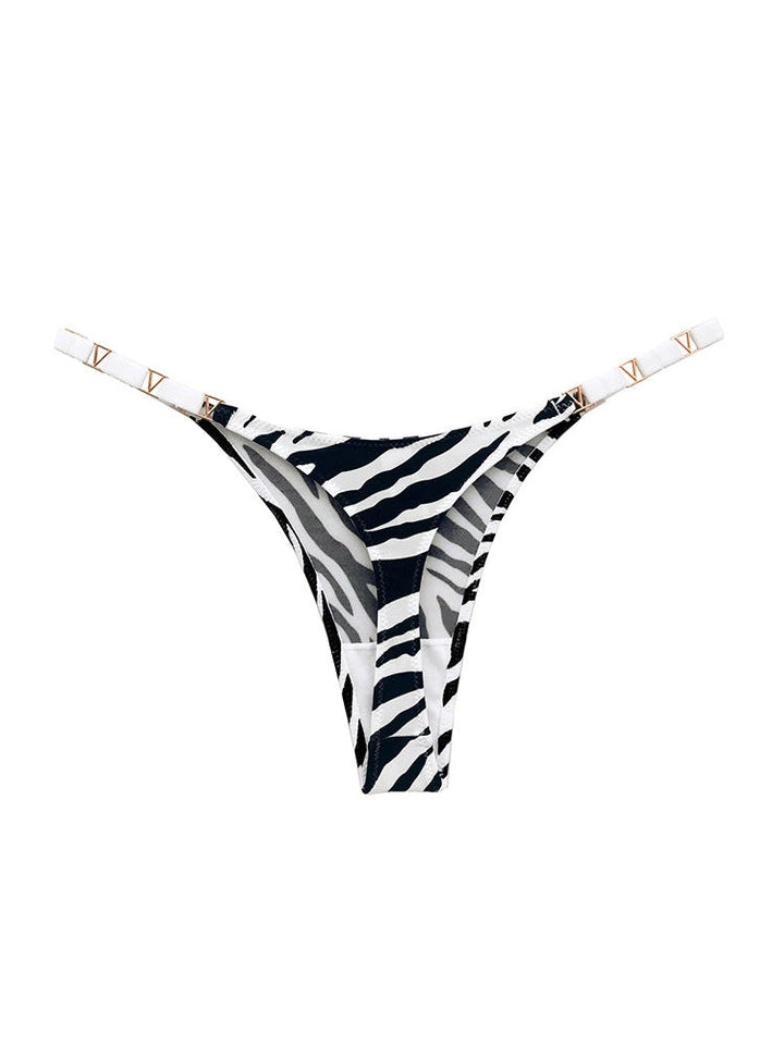 Liviabliss 7130 - Metal Animal Baskılı T-String Külot