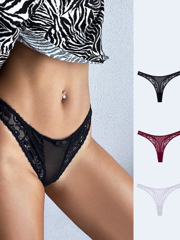 LIVIABLISS 7239 – Tül ve Dantel Detaylı T-String Külot