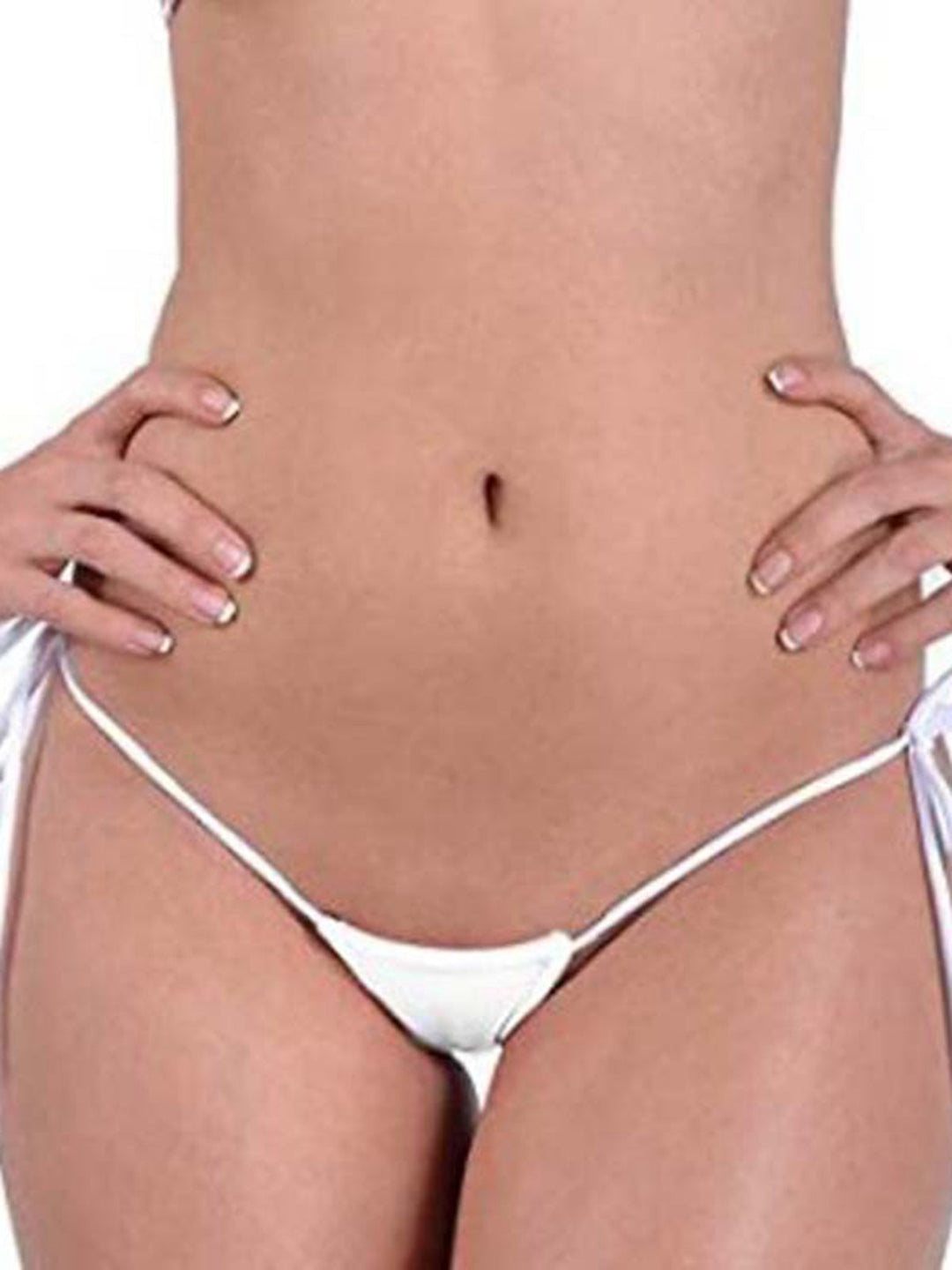 LIVIABLISS 7216 – Kontrast Renk Bağcıklı Dantel T-String Külot