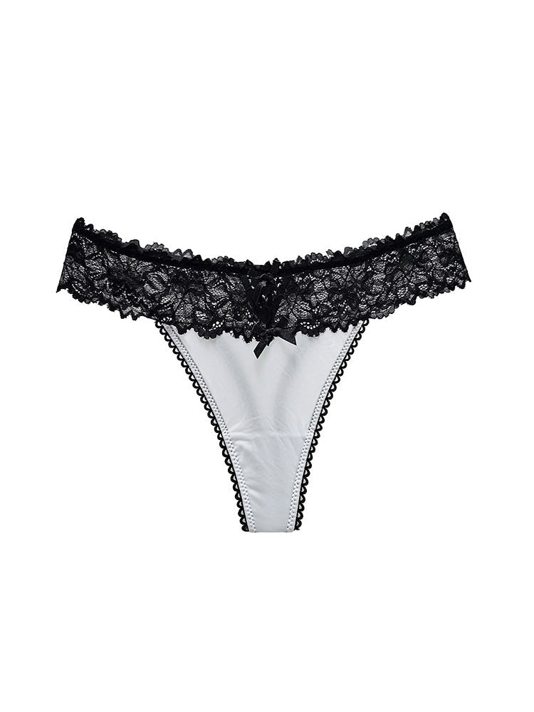 Liviabliss 7137 - Mesh Solid Color Dantel Underwears