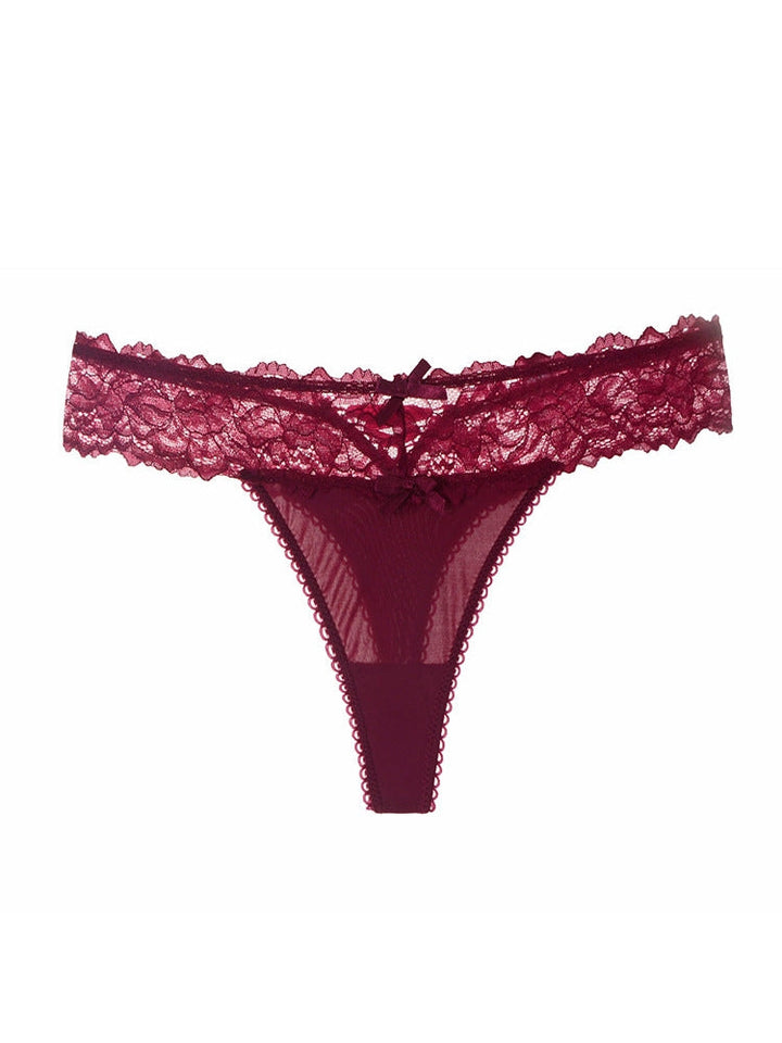 Liviabliss 7137 - Mesh Solid Color Dantel Underwears