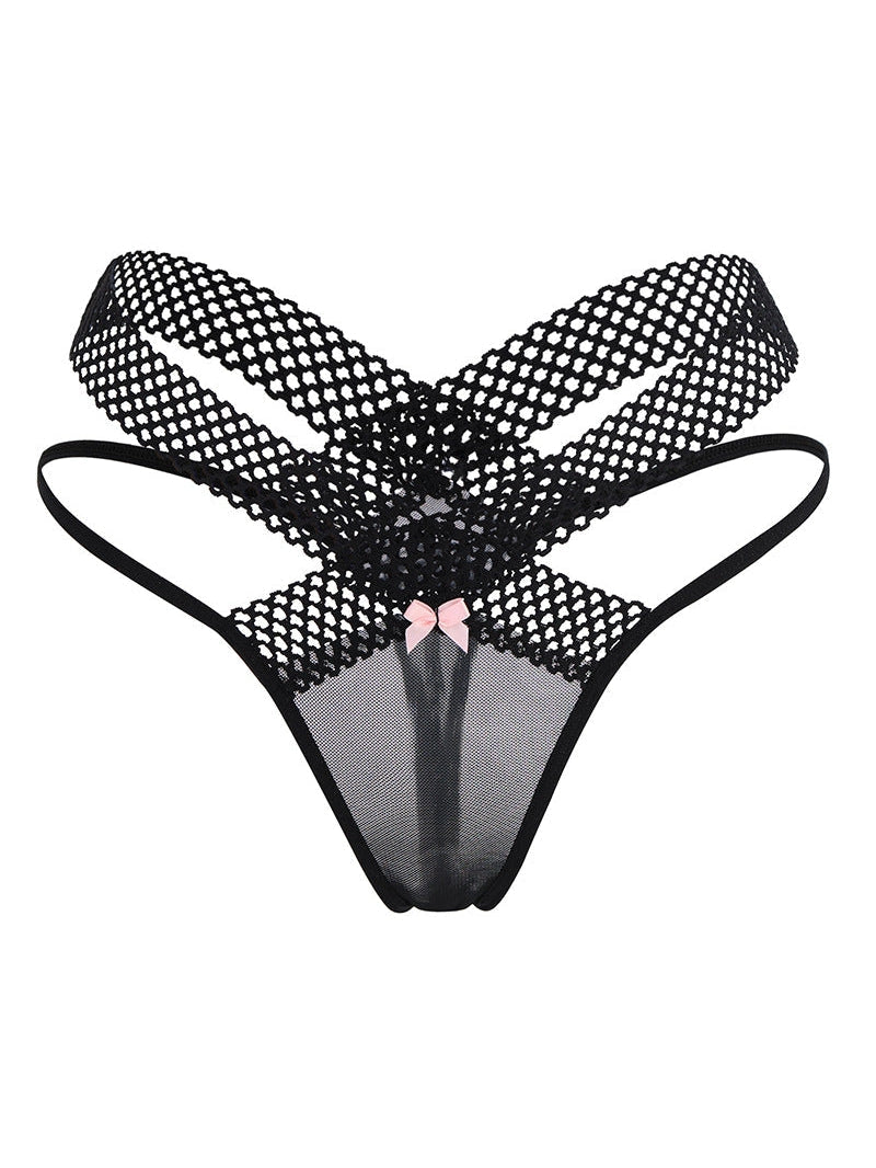 Liviabliss 7146 - Leopard Baskılı Seksi Dantel Ultra-thin Thongs