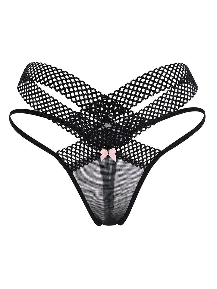 Liviabliss 7146 - Leopard Baskılı Seksi Dantel Ultra-thin Thongs