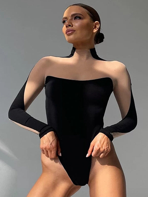 Liviabliss 7265 - Contast Color Mesh Body
