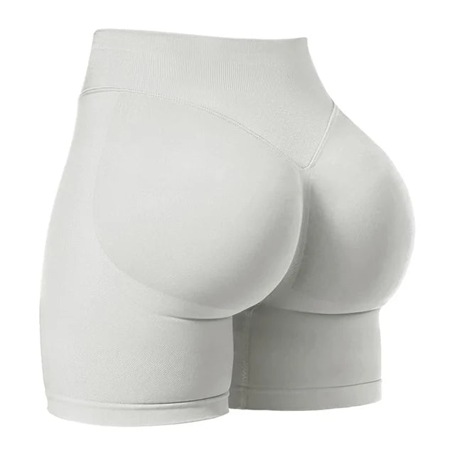 LIVIA 2061-61 Scrunch Kalça Detaylı Dikişsiz Spor Şortu