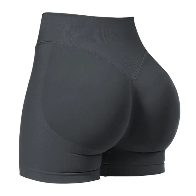 LIVIA 2061-61 Scrunch Kalça Detaylı Dikişsiz Spor Şortu