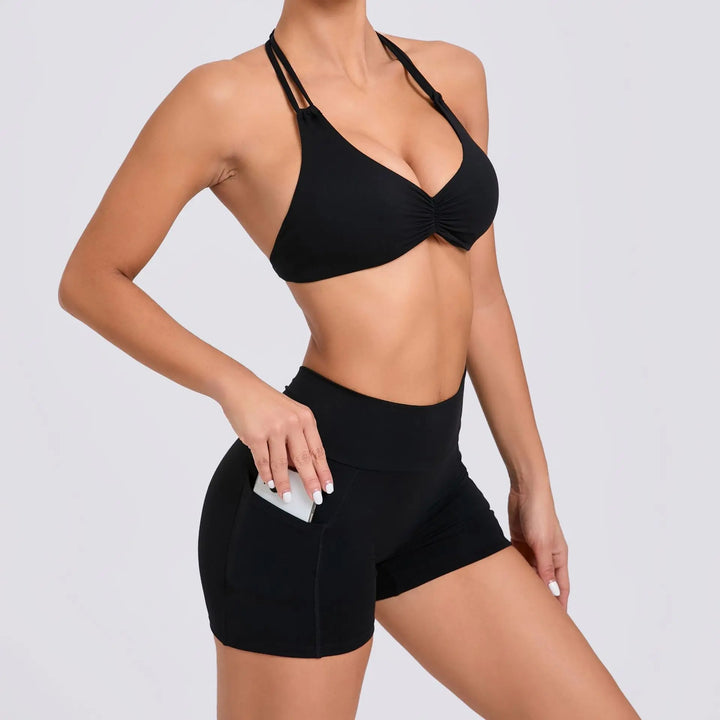 Livia 5601-03 Şok Emici Bra & Hızlı Kuruyan Şort Spor Takımı