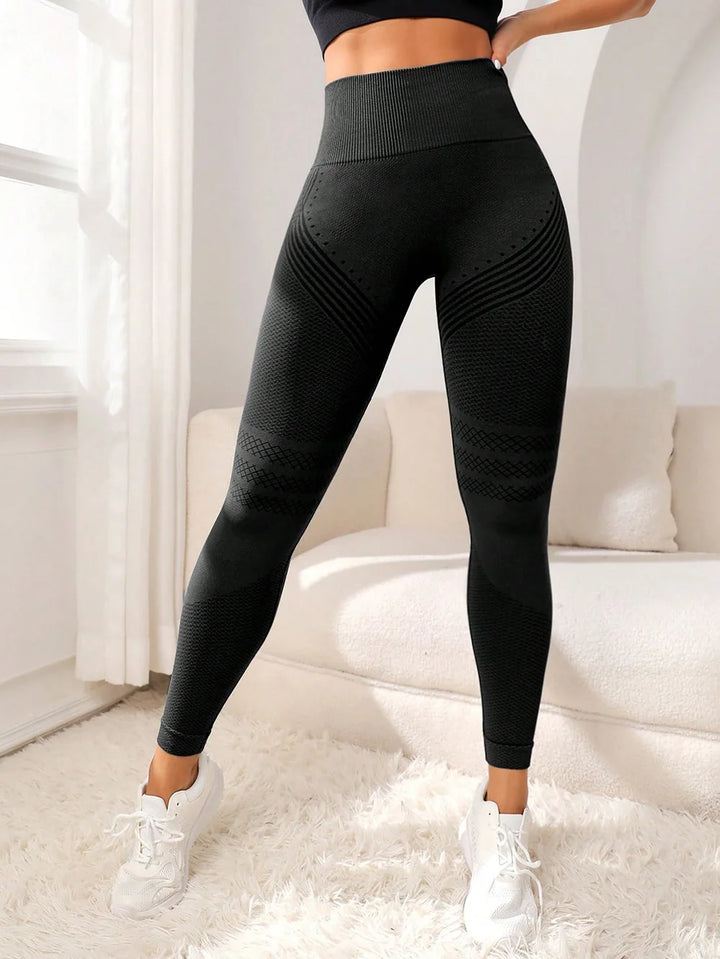 LIVIA 2062-40 - Yüksek Bel Scrunch Kalça Detaylı Esnek Fit Spor Tayt