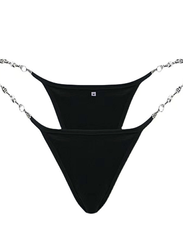 Liviabliss 7131 - Heart Metal Waist Chain Solid Color T-String String Külot